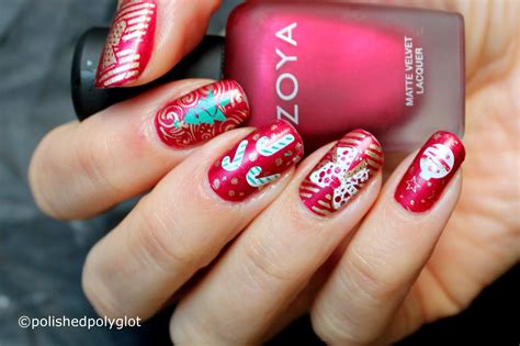 Red And Gold Nail Designs