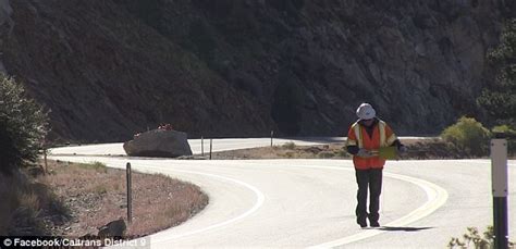 Incredible Video Shows Boulders Blasted With Explosives In Effort To