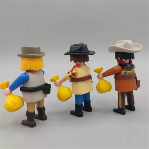 Playmobil Bandidos Del Lejano Oeste Forajidos Ladrones De Bancos