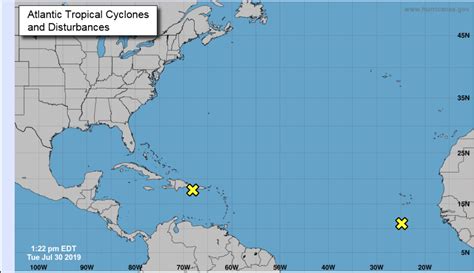 Two tropical disturbances brewing in the Atlantic, possible storm formation