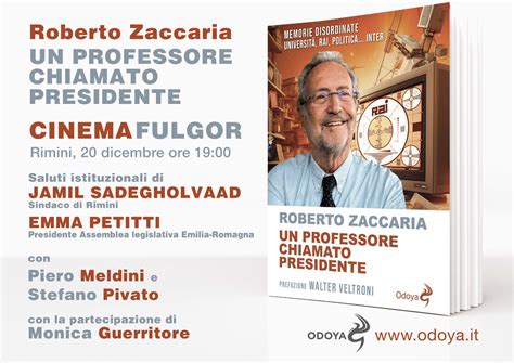 Rimini Al Cinema Fulgor Roberto Zaccaria Presenta Un Professore