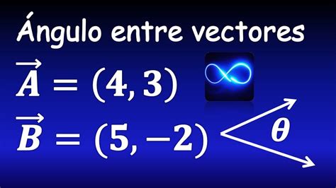 Cómo calcular el ángulo entre dos vectores muy fácil Cálculo