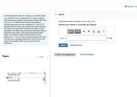 Solved A Small Object With Mass M Charge Q And Initial Chegg