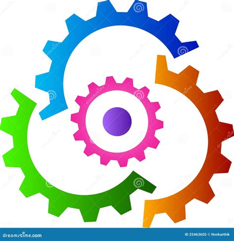 Gear Logo Stock Vector Illustration Of Components Manufacture 25463605