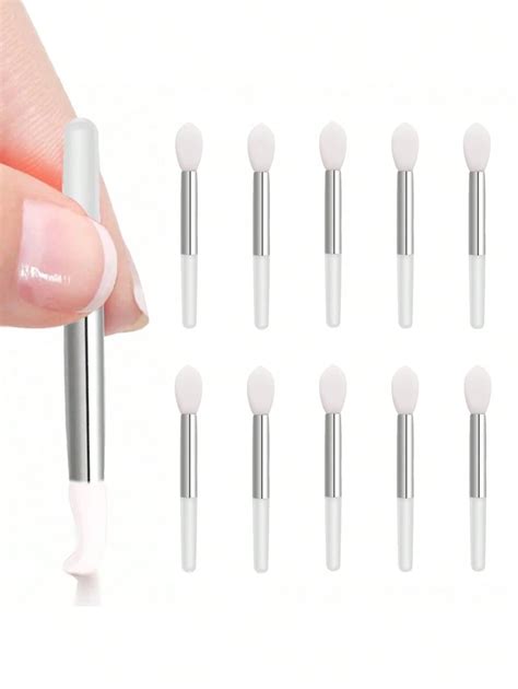 10 Peças Mini Pincel De Lábios De Silicone Ferramenta Perfeita Para