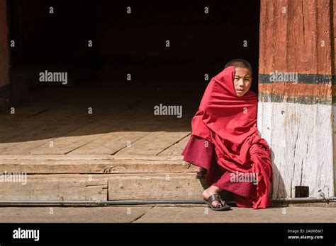 Monk At Paro Dzong Hi Res Stock Photography And Images Alamy