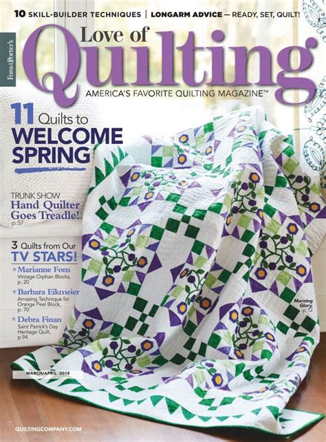 Fons And Porters Love Of Quilting Marchapril 2018 Digital In 2022