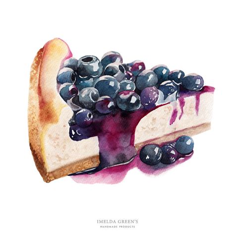 Desserts - Watercolor food illustration on Behance