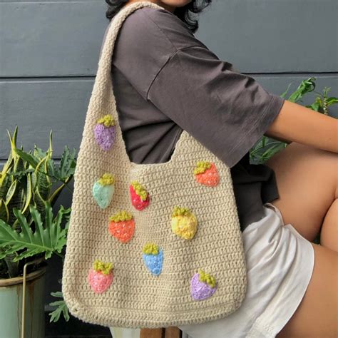 CROCHET PATTERN PDF Strawberry Bag Etsy