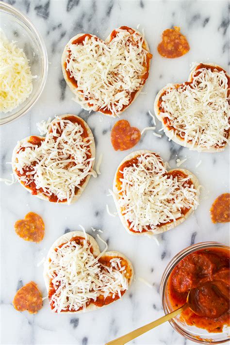 Mini Heart Shaped Pizzas Sarah Hearts