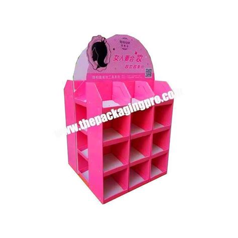 Square corrugated pin badge display box