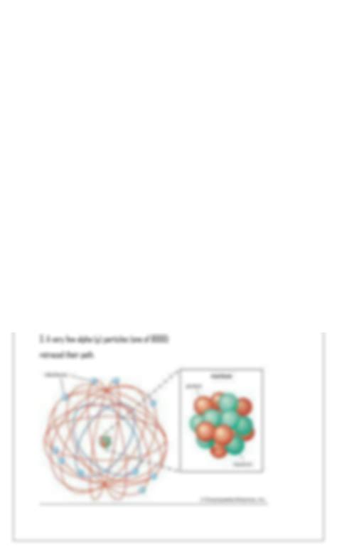 SOLUTION: Chemistry rutherford model - Studypool