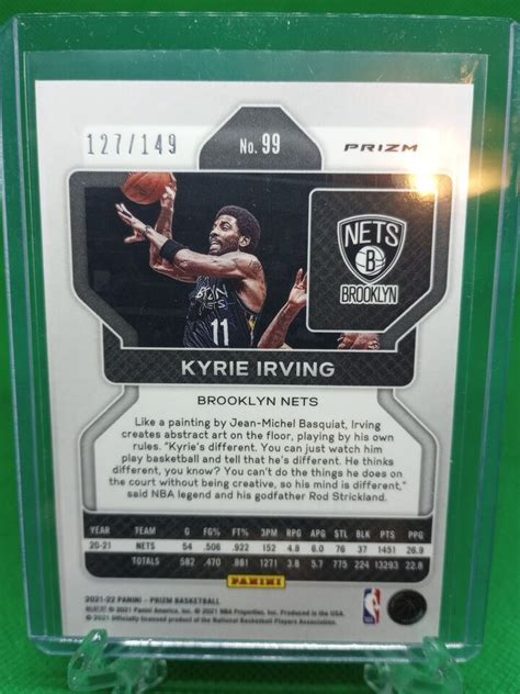 2021 22 Panini Prizm Purple Ice Prizm 149 Kyrie Irving 99 EBay