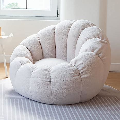 Bean Bag Chair Cover Durable Comfortable Chair PV Fur Bean Bag Sofas