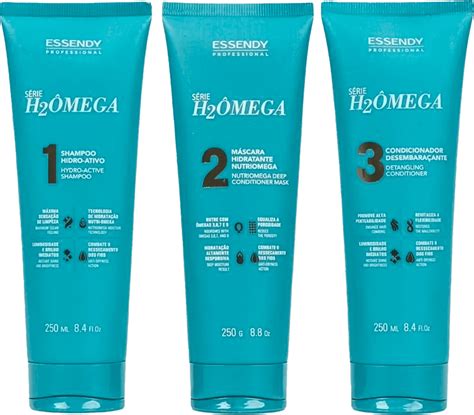 Kit Série H2Ômega Shampoo Máscara e Condicionador 250ml