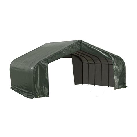 Shelterlogic 22 Ft X 28 Ft X 13 Ft Peak Style Shelter With Green