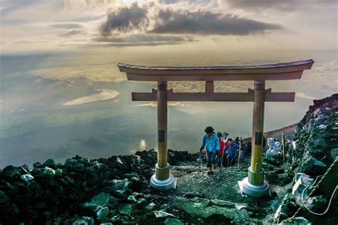 Mount Fuji Den Heiligen Berg Besteigen Japan Nippo