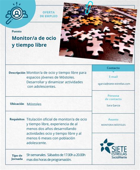 Siete Estrellas SocialMente On Twitter OfertaDeEmpleo Buscamos En