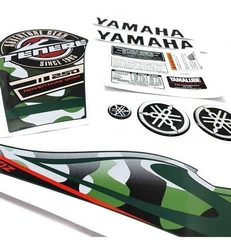 Kit Adesivo Tenere 250 2018 2019 Moto Yamaha Emblemas Tanque