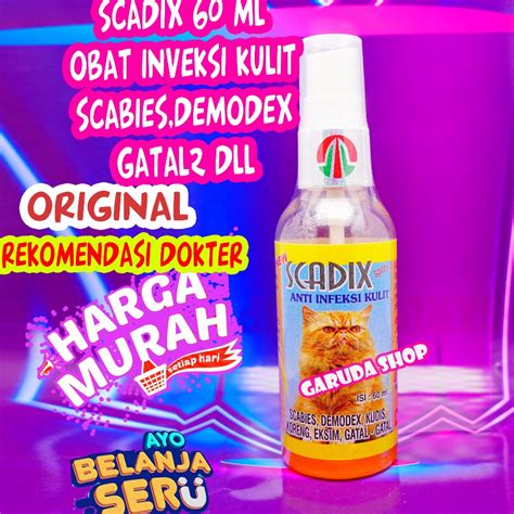 Jual Obral Menarik Scadix Obat Jamur Kutu Korengan Scabies Luka Kucing