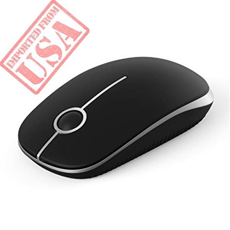 Jelly Comb 2.4G Slim Wireless Mouse with Nano Receiver, Less Noise ...