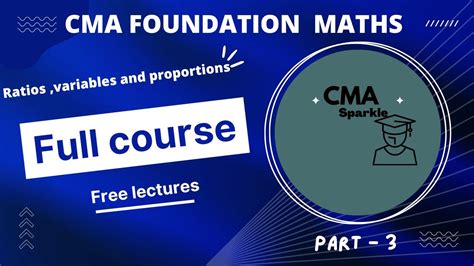 L3 CMA FOUNDATION MATH Study Note 1 Ratios Variables And Proportion