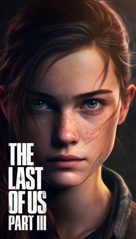 The Last Of Us Part Ii Poster With An Image Of A Womans Face