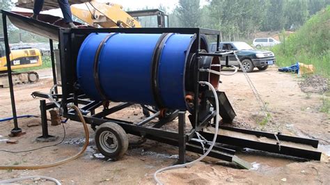 Sg Gm10 Portable Gold Trommel Wash Plant Youtube