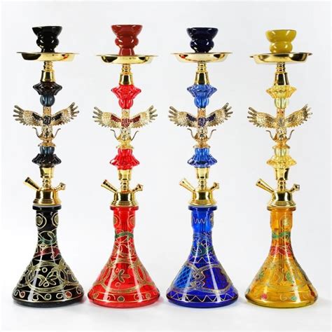 Shisha Hookah Set With Single Hose Chicha Bowl Narguile Complete Glass