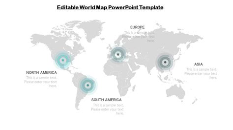 Editable World Map Powerpoint Template Pptuniverse