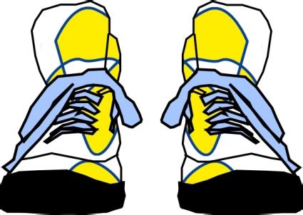 Tennis Shoes Clip Art - ClipArt Best