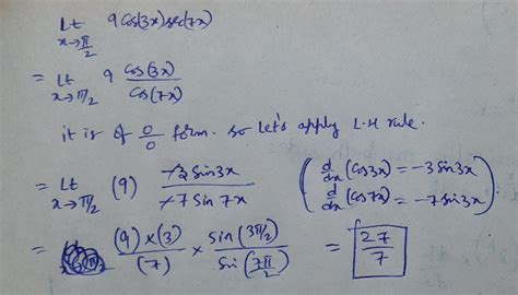 [solved] Evaluate The Following Limit Using Lhopitals Rule Lim