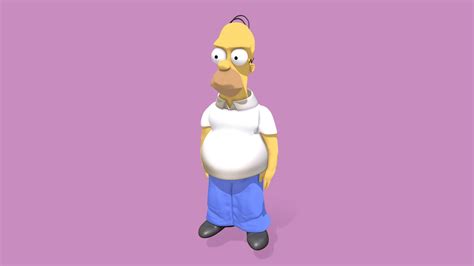 The Simpsons - 3D model by lowpolyalex [3381286] - Sketchfab