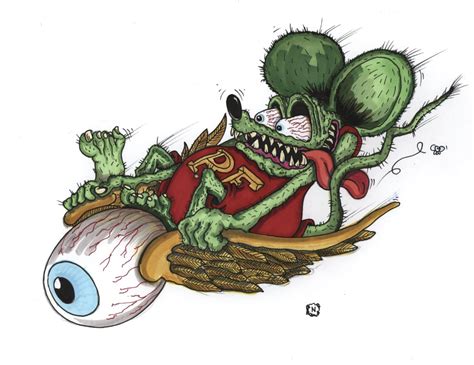 Flying Eyeball Fink Kustom Gallery Rat Fink Pinstripes Rat