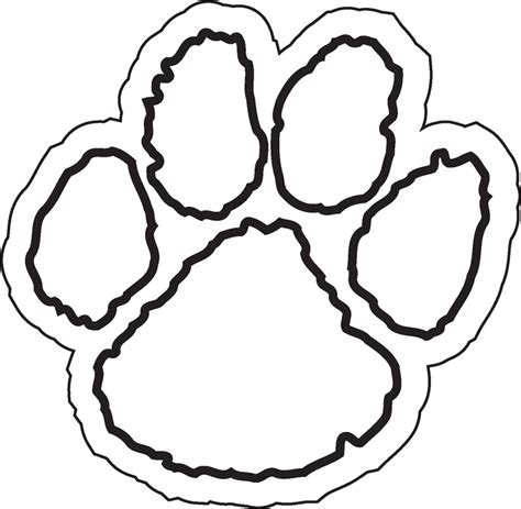 Printable Tiger Paw Prints