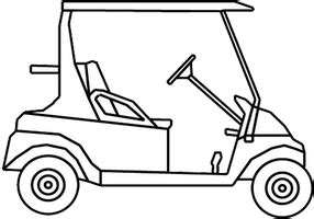 Golf Cart Sketch at PaintingValley.com | Explore collection of Golf ...