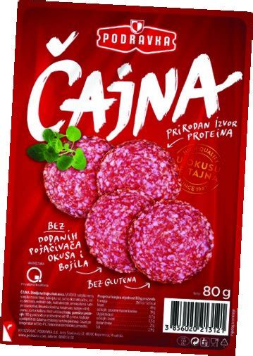 Čajna kobasica ili kulen narezak Podravka 80 g NTL Akcija