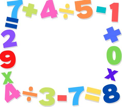 Mathematics Background Clipart With A Large