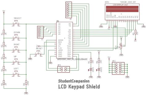 Arduino Lcd Keypad Shield Schematic