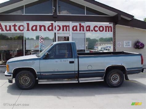 1992 Smoke Blue Metallic Gmc Sierra 2500 Slx Regular Cab 32965983 Car Color