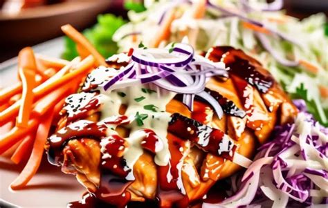 Saftiges BBQ Chicken Mit Cremigem Cole Slaw