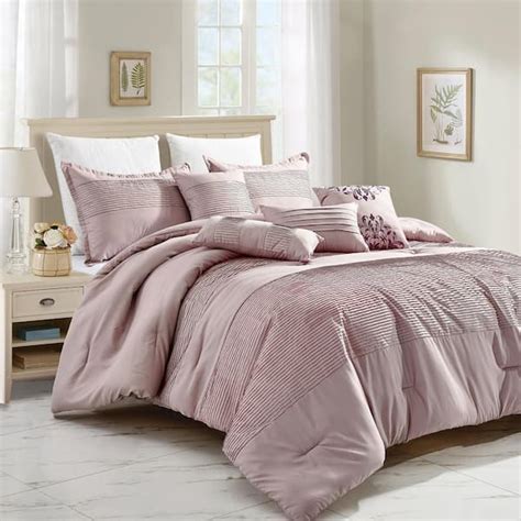 Shatex 7-Piece All Season Bedding Queen Size Comforter Set Ultra Soft ...