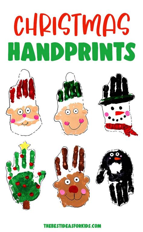 Christmas Handprint Crafts For Kids