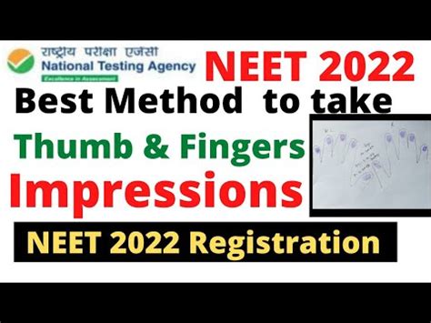 How To Upload All Finger Impression In Neet Application Form