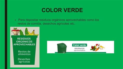 Presentacion De La Clasificación De Residuos Según El Color Ppt