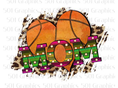 Basketball Mom Sublimation Transfer Ready To Press Sublimation Print Etsy