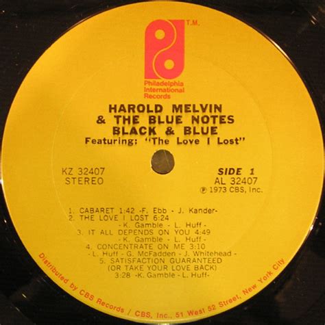 Harold Melvin And The Blue Notes - Black & Blue - Used Vinyl - High ...