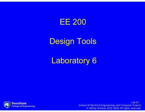 Lab 6 Ee200 Lecture Lab 6 School Of Electrical Engineering And