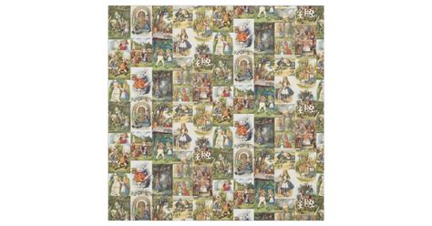 Alice in Wonderland Fabric | Zazzle