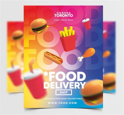 50 Free Flyer Templates For Food In Psd Free Psd Templates